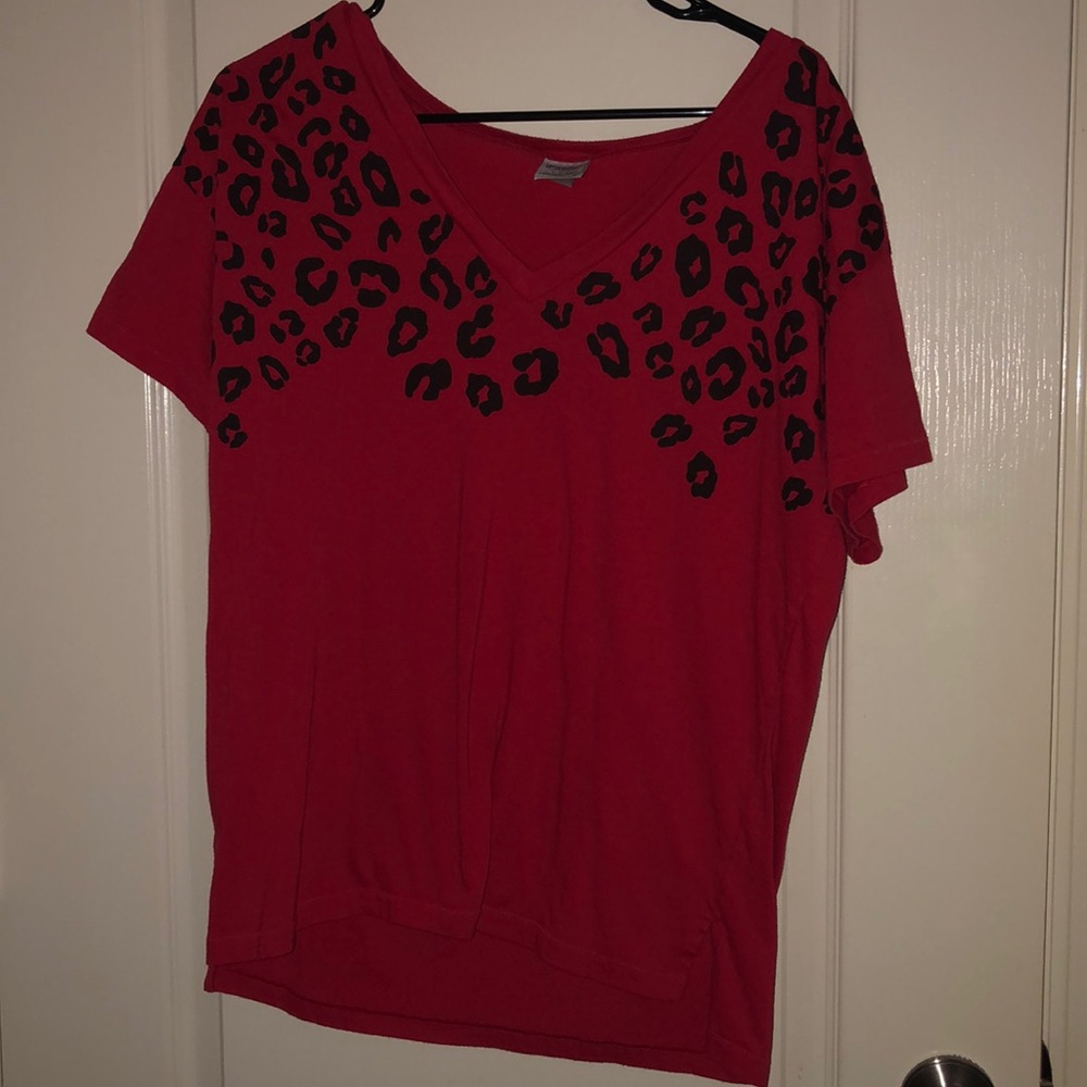 Red “pink” brand legging tee